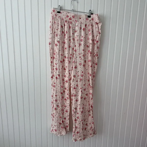 Joie Pajama Set Cropped Top 100% Organic Cotton - Picture 7 of 15